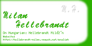 milan hellebrandt business card